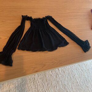 Rare Vintage Betsey Johnson Silk Tube Top